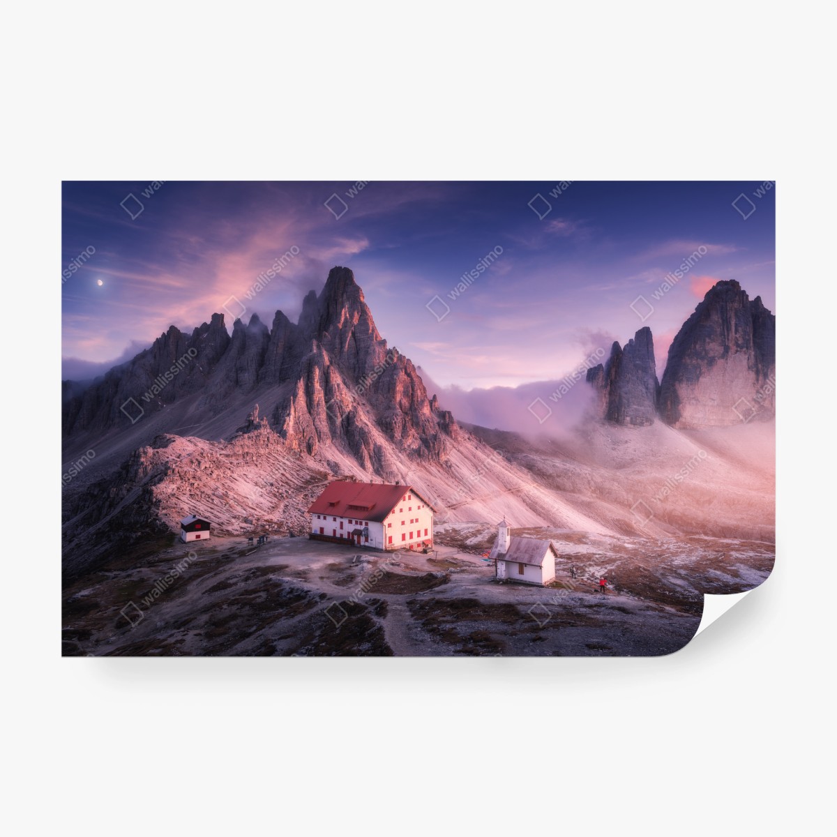 Fotomural refugio entre picos al atardecer – Pixers® Fotomural refugio entre picos al atardecer – Pixers®
