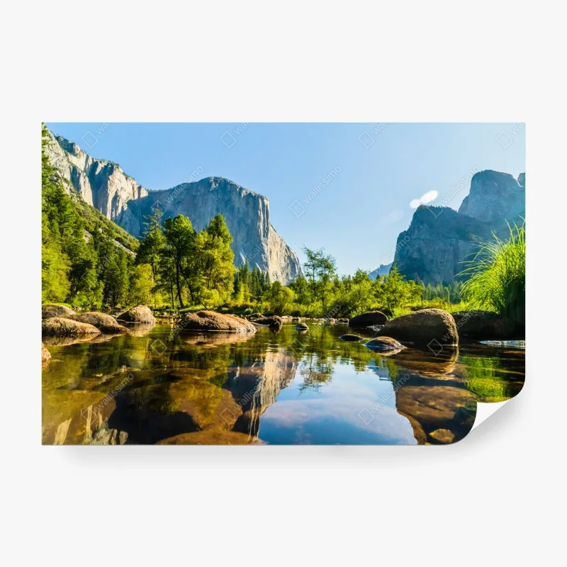 Fotomural valle montañoso reflejado – Pixers® Fotomural valle montañoso reflejado – Pixers®