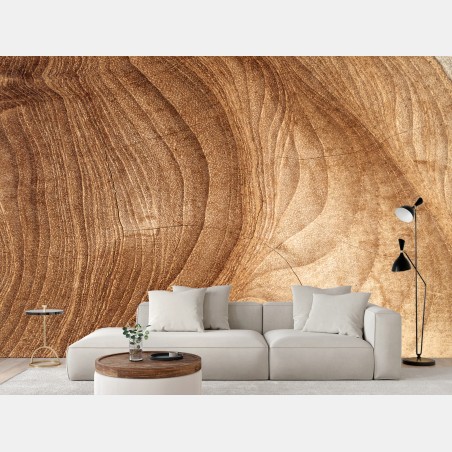 Fotomural textura rústica de madera con vetas naturales – Pixers®