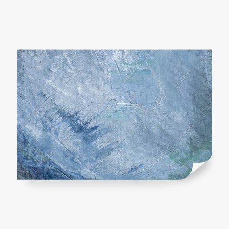 Fotomural serenidad azul: textura abstracta en lienzo – Pixers®
