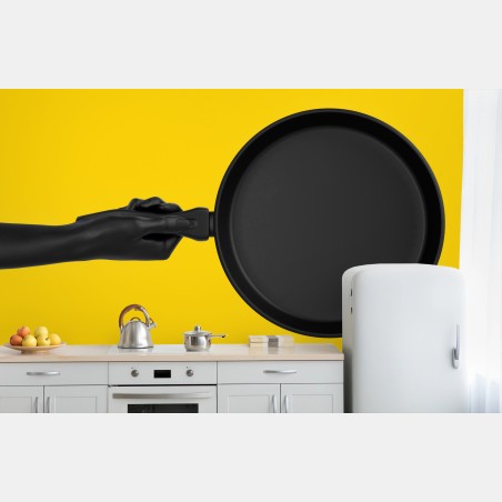 Fotomural arte culinario minimalista en amarillo – Pixers®
