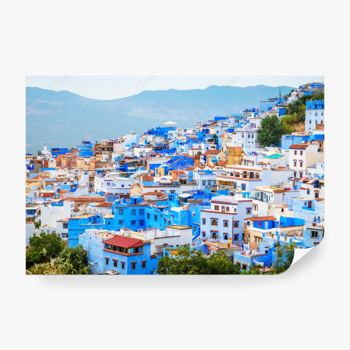 Fotomural panorámica de Chefchaouen en tonos azules – Pixers® Fotomural panorámica de Chefchaouen en tonos azules – Pixers®