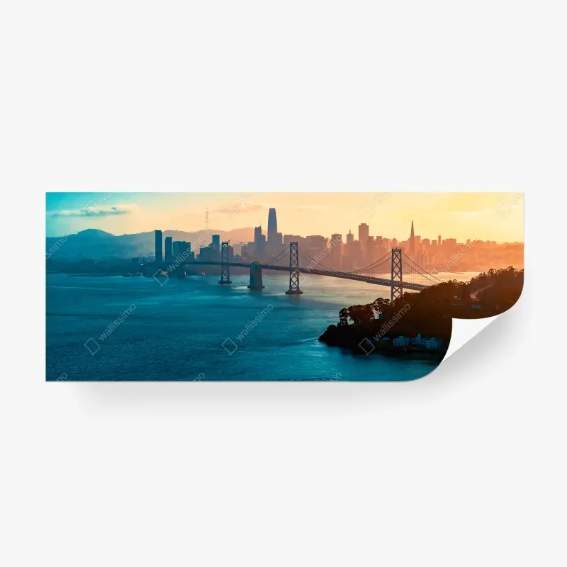 Fotomural amanecer sobre la bahía de San Francisco