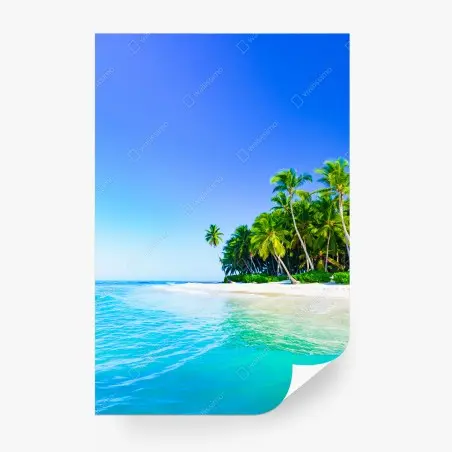 Fotomural oasis de palmeras en Isla Saona – Pixers®
