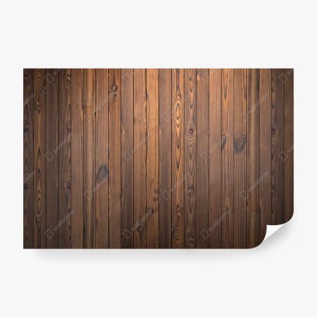 Fotomural pared rústica de madera con vetas cálidas – Pixers®