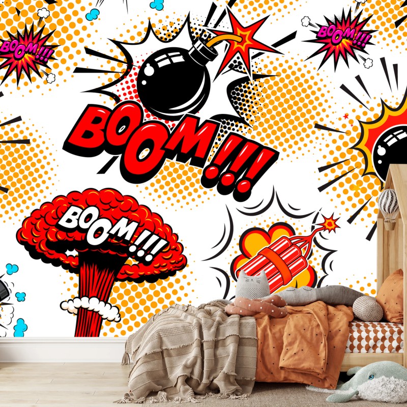 Fotomural patrón explosivo estilo cómic – Pixers® Fotomural patrón explosivo estilo cómic – Pixers®