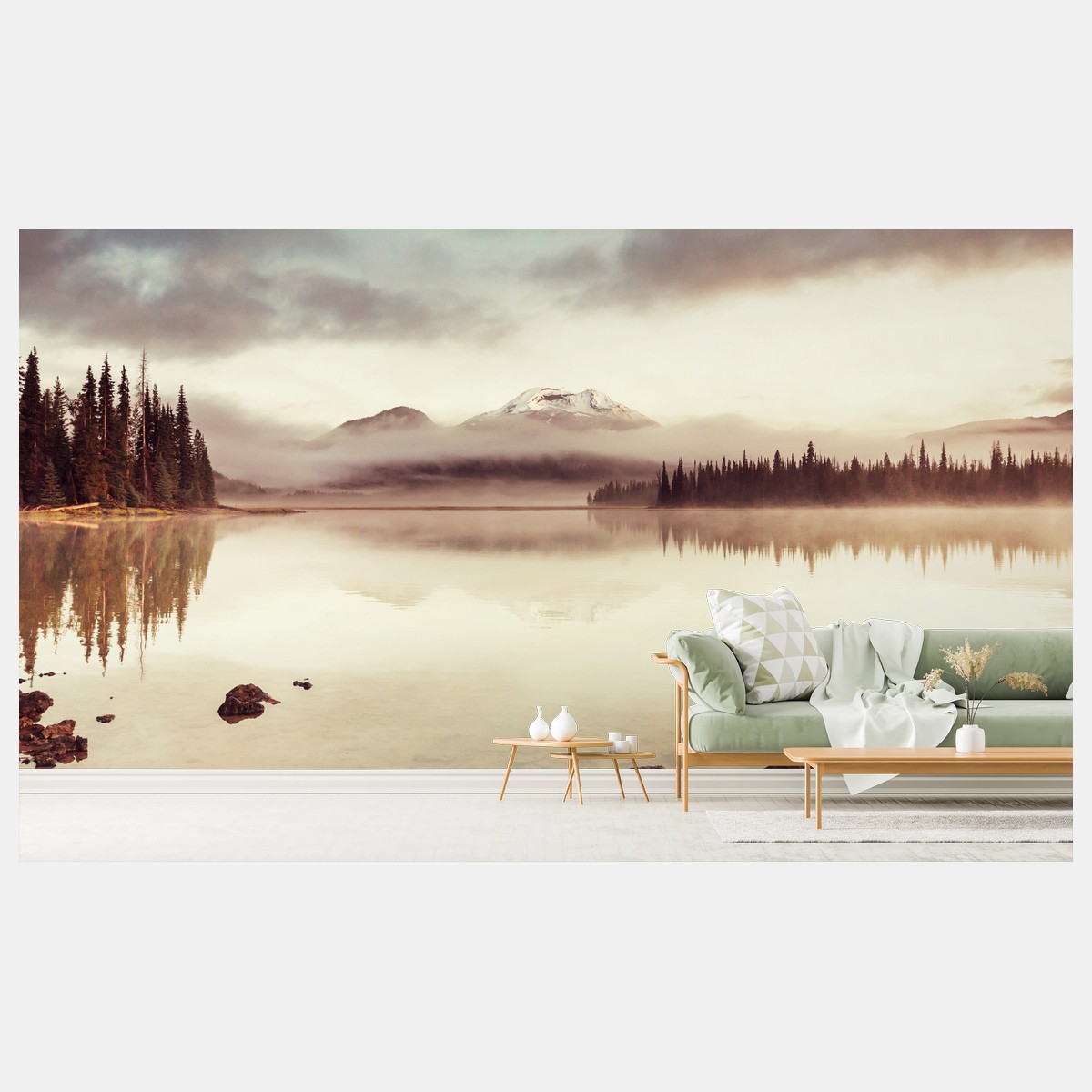 Fotomural amanecer sereno en Oregón – Pixers®