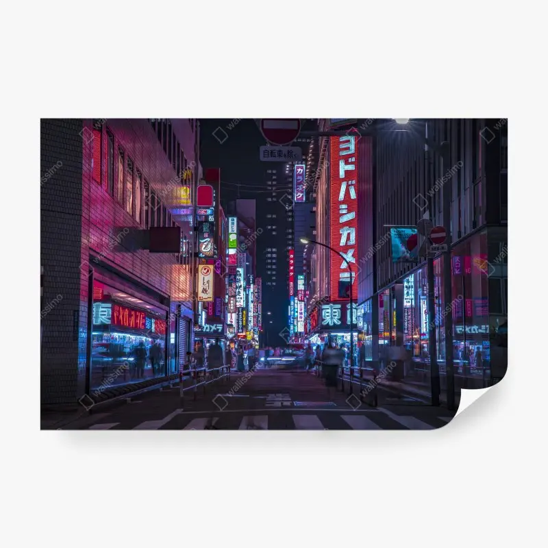 Fotomural calle de neón en Tokio