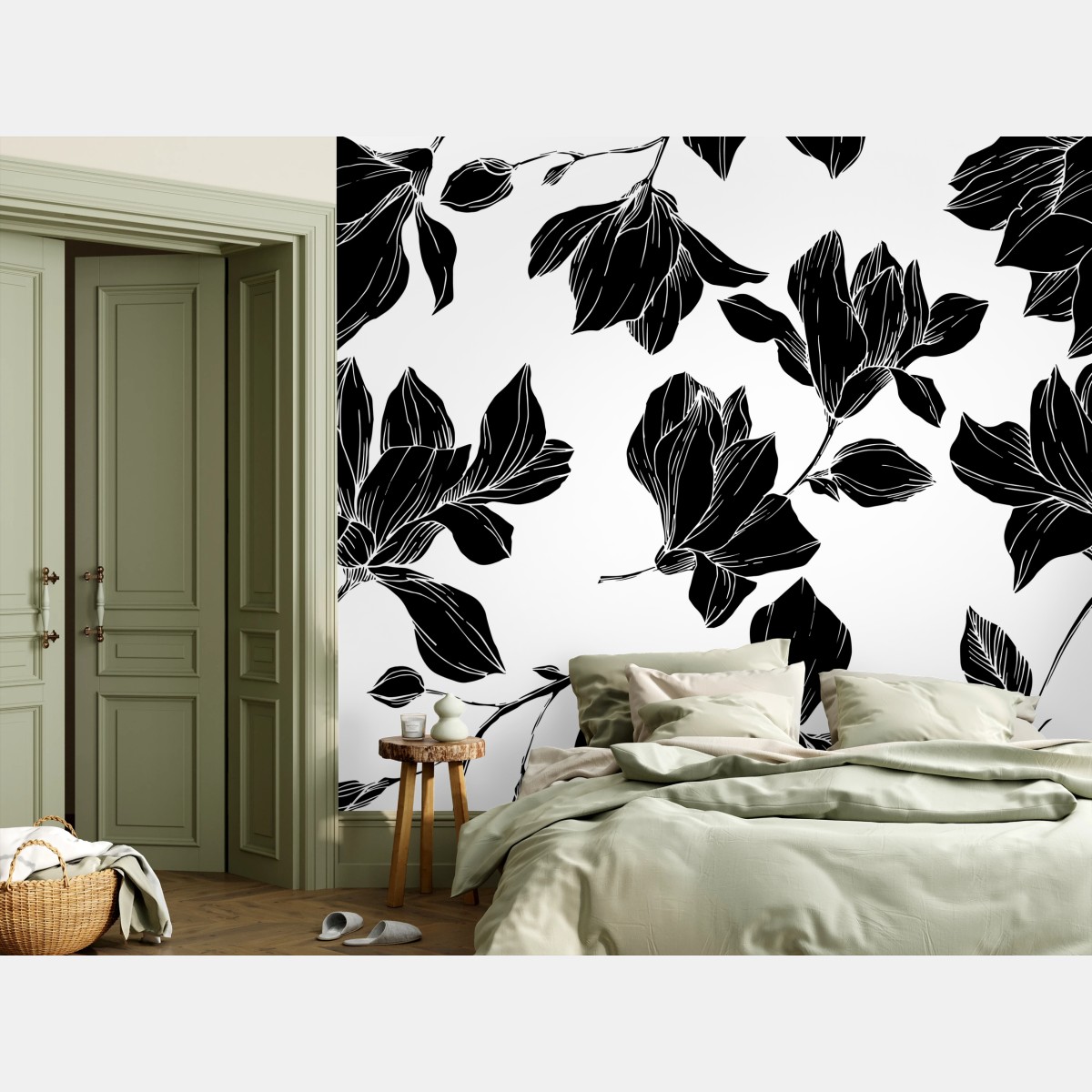 Fotomural decoración floral en blanco y negro – Pixers® Fotomural decoración floral en blanco y negro – Pixers®