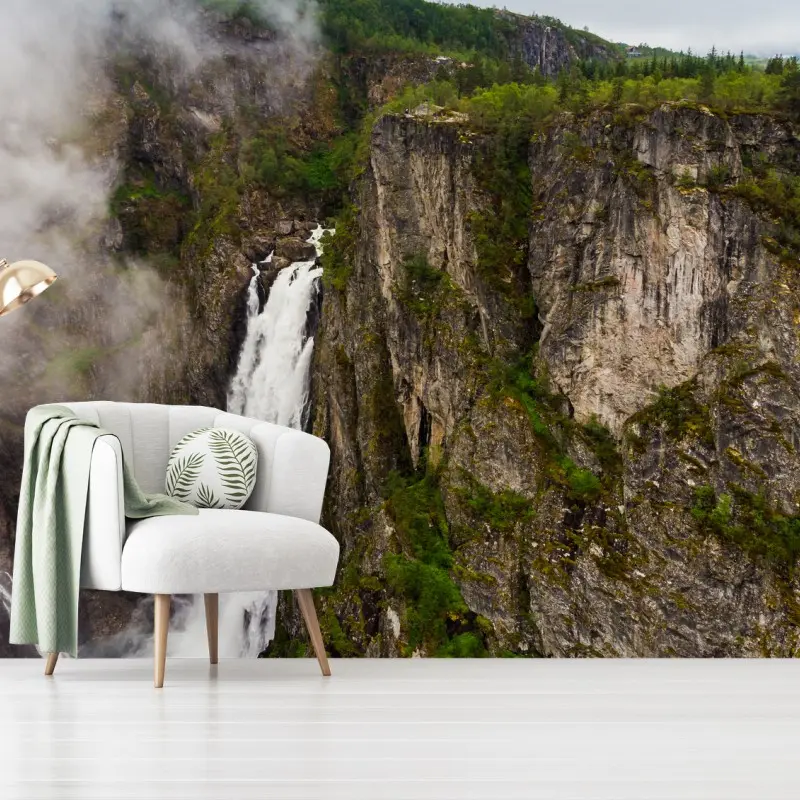 Fotomural cascada Vøringsfossen en Mabodalen, Noruega