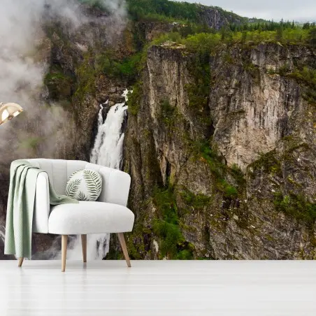 Fotomural cascada Vøringsfossen en Mabodalen, Noruega