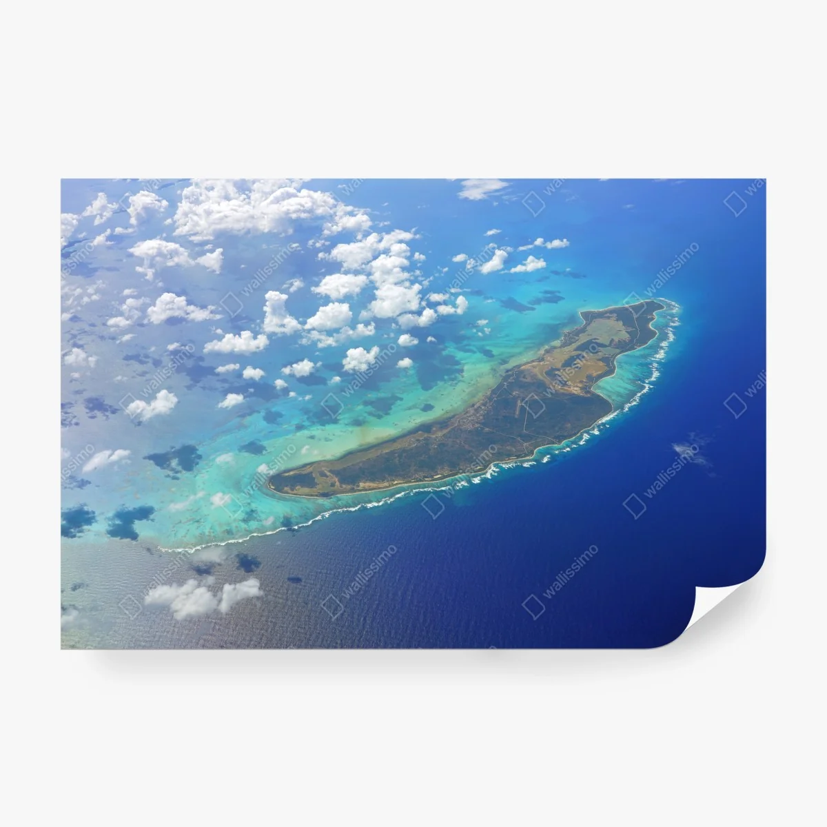 Fotomural vista aérea de Anegada, Islas Vírgenes Británicas – Pixers®