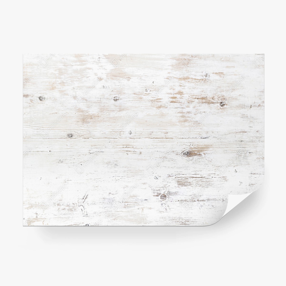 Fotomural madera blanca decapada con textura rústica – Pixers®