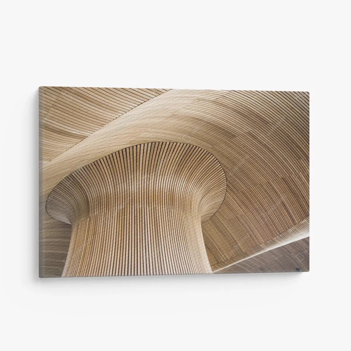 Cuadro en lienzo techo ondulado de madera inspirado en la playa – Pixers®