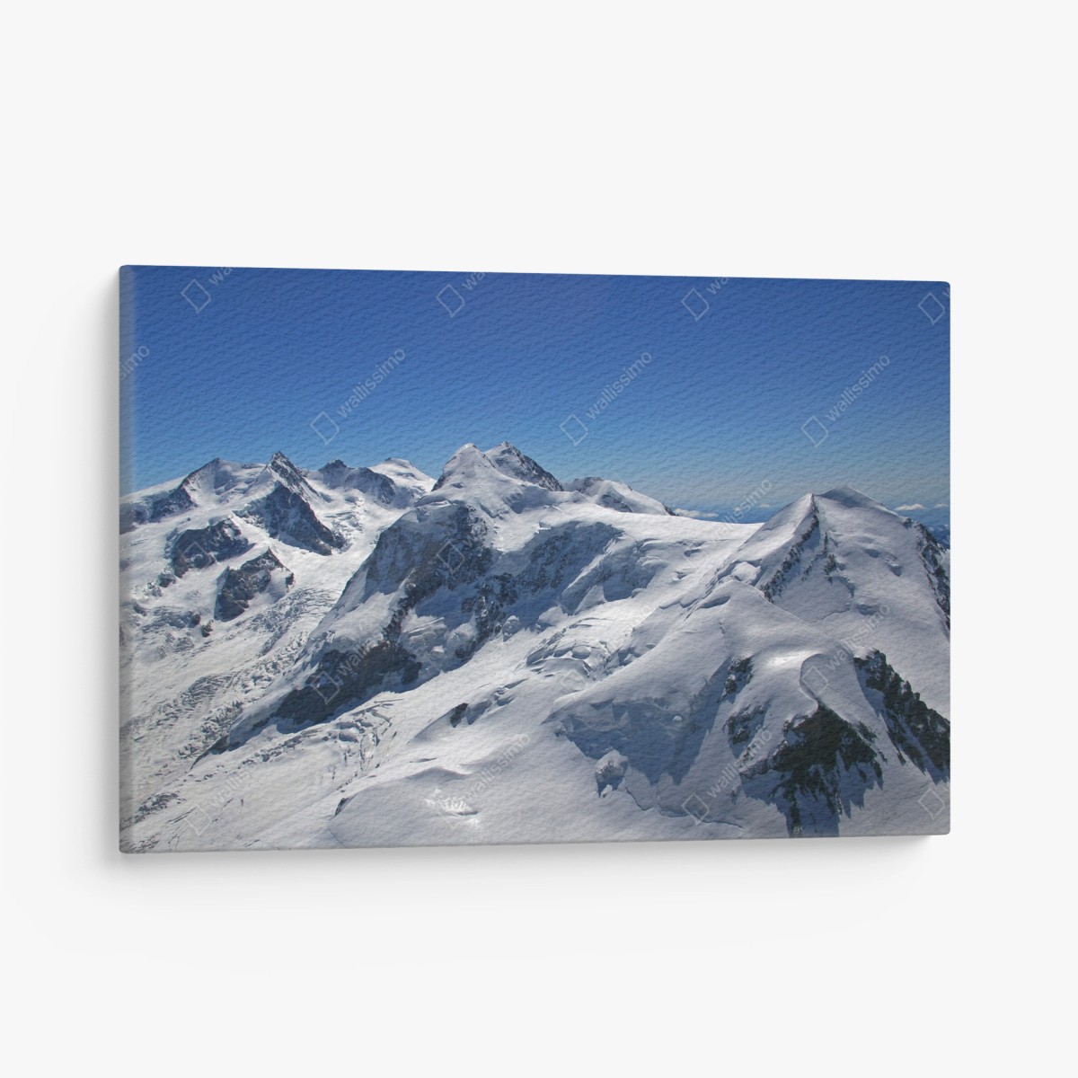 Cuadro en lienzo panorámica de picos nevados y glaciares – Pixers®