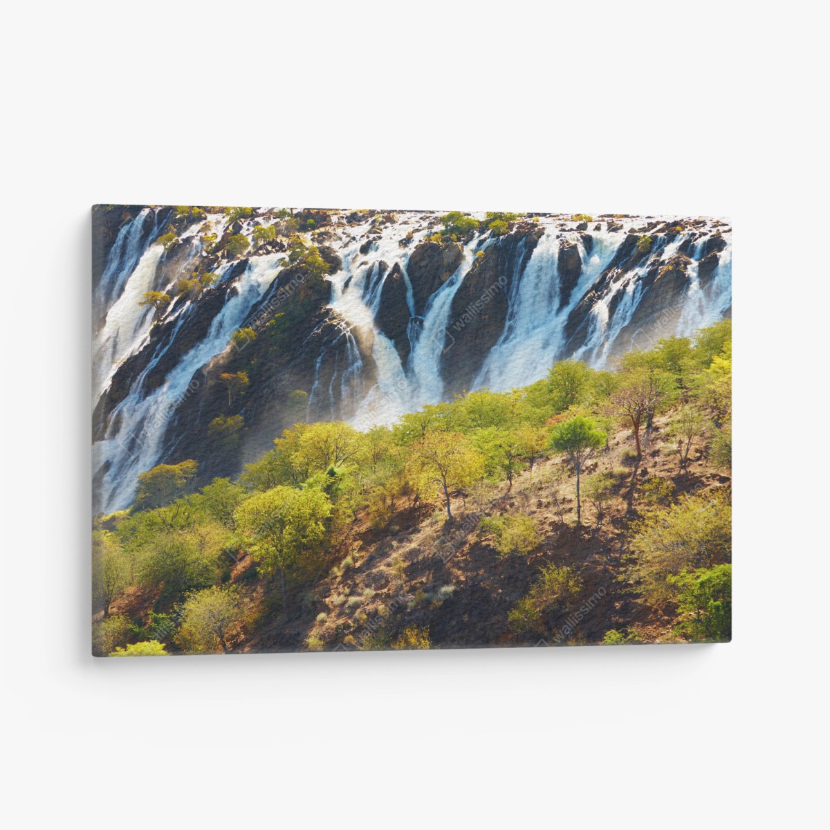 Cuadro en lienzo panorama de las cataratas de Ruacana entre Angola y Namibia – Pixers®