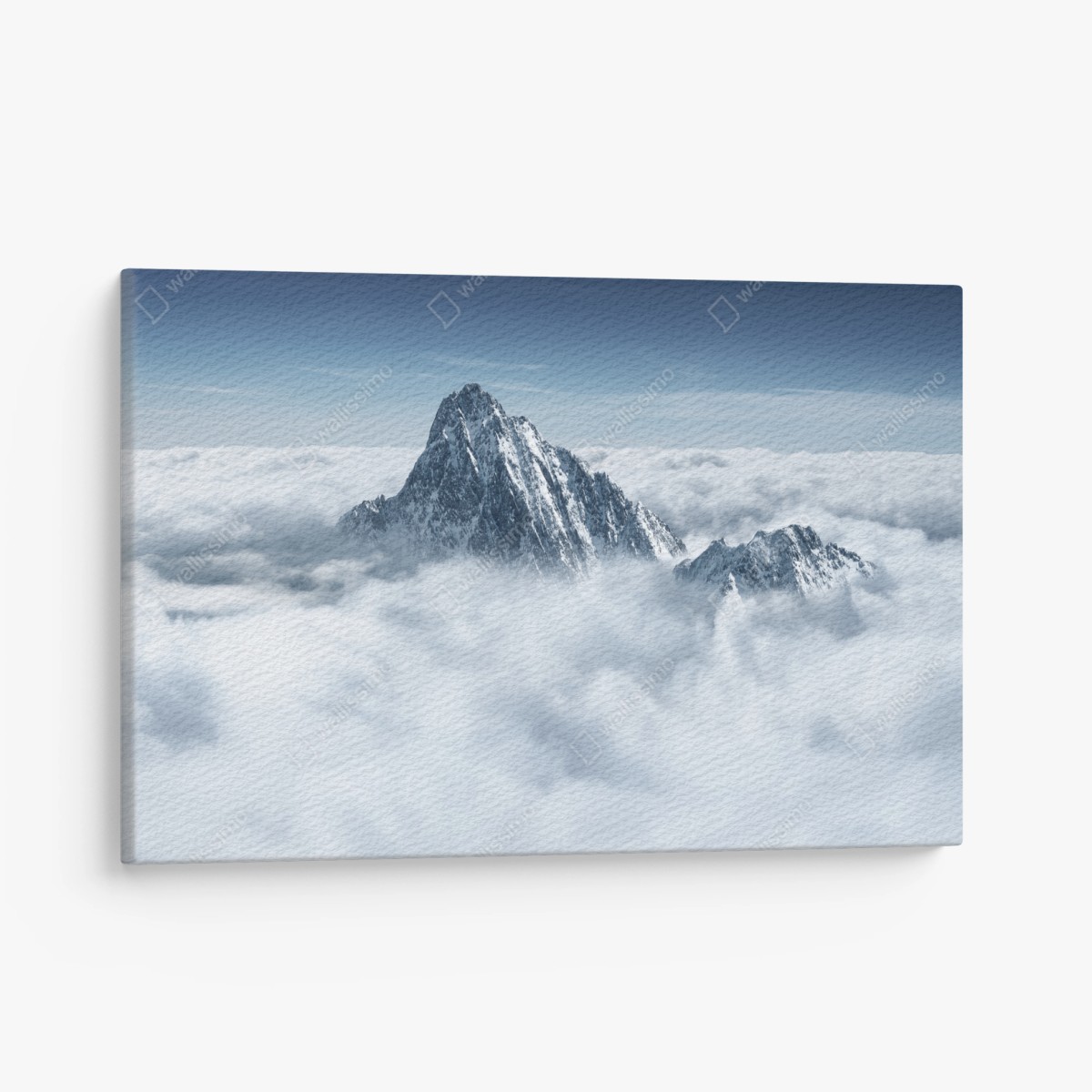 Cuadro en lienzo cumbres nevadas sobre un mar de nubes – Pixers®