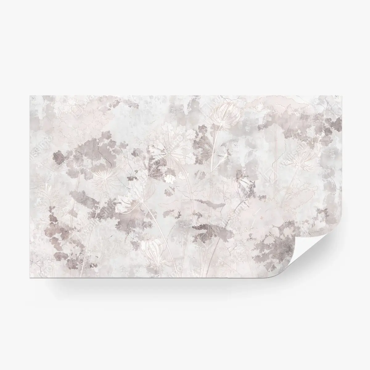 Fotomural PASTEL FLORAL BOTANICO SUAVE CHIC PARA DORMITORIO – Pixers®