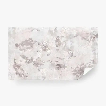 Fotomural PASTEL FLORAL BOTANICO SUAVE CHIC PARA DORMITORIO – Pixers®