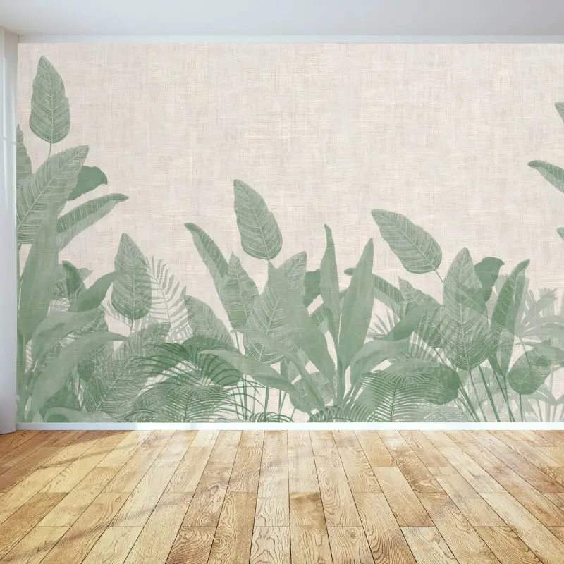 Fotomural VERDE HOJAS BOTÁNICO PLANTAS NATURALEZA PARA SALA