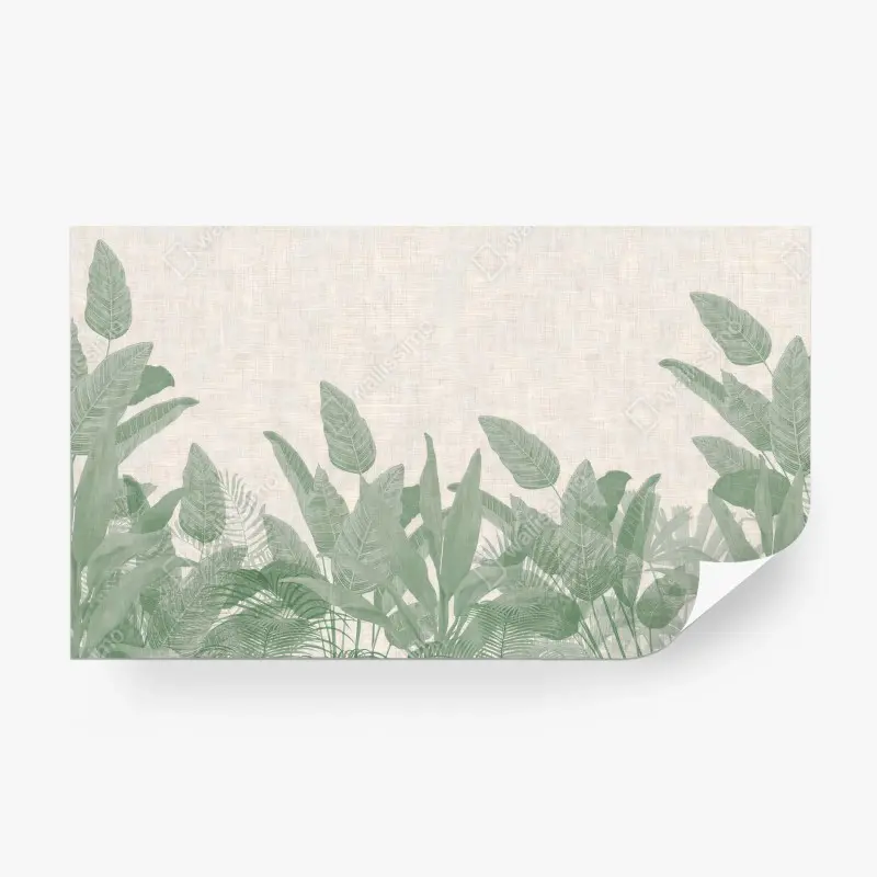 Fotomural VERDE HOJAS BOTÁNICO PLANTAS NATURALEZA PARA SALA