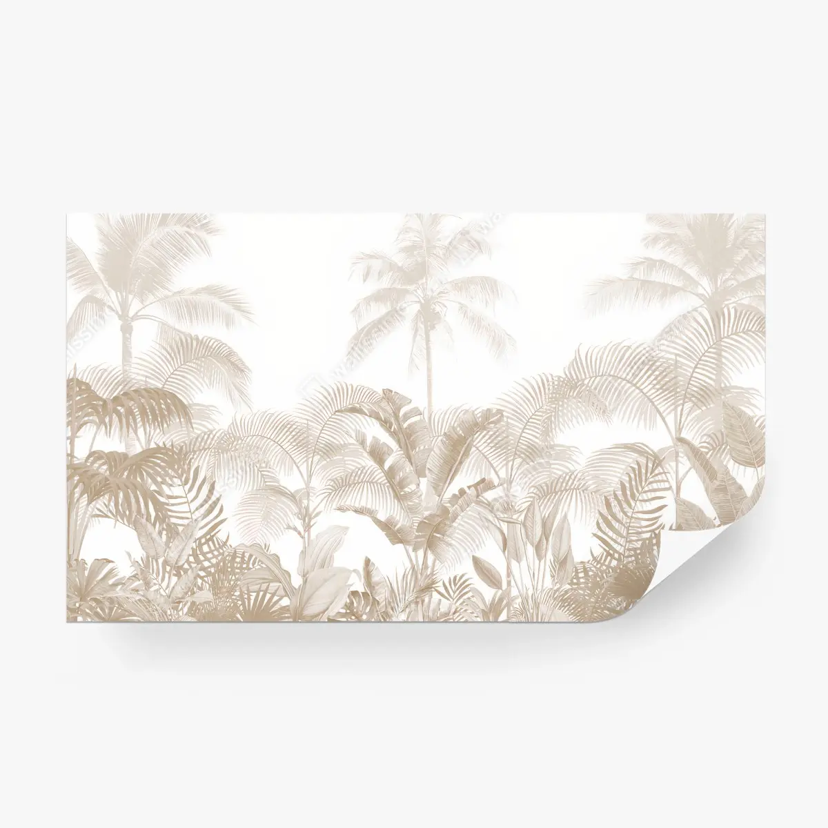 Fotomural PALMA HOJA TROPICAL BEIGE NATURALEZA PARA SALÓN – Pixers®