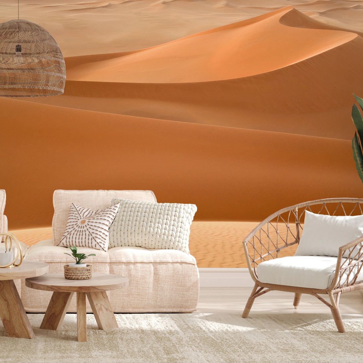 Fotomural DESIERTO ARENA DUNAS MINIMAL PAISAJE PARA SALÓN – Pixers®