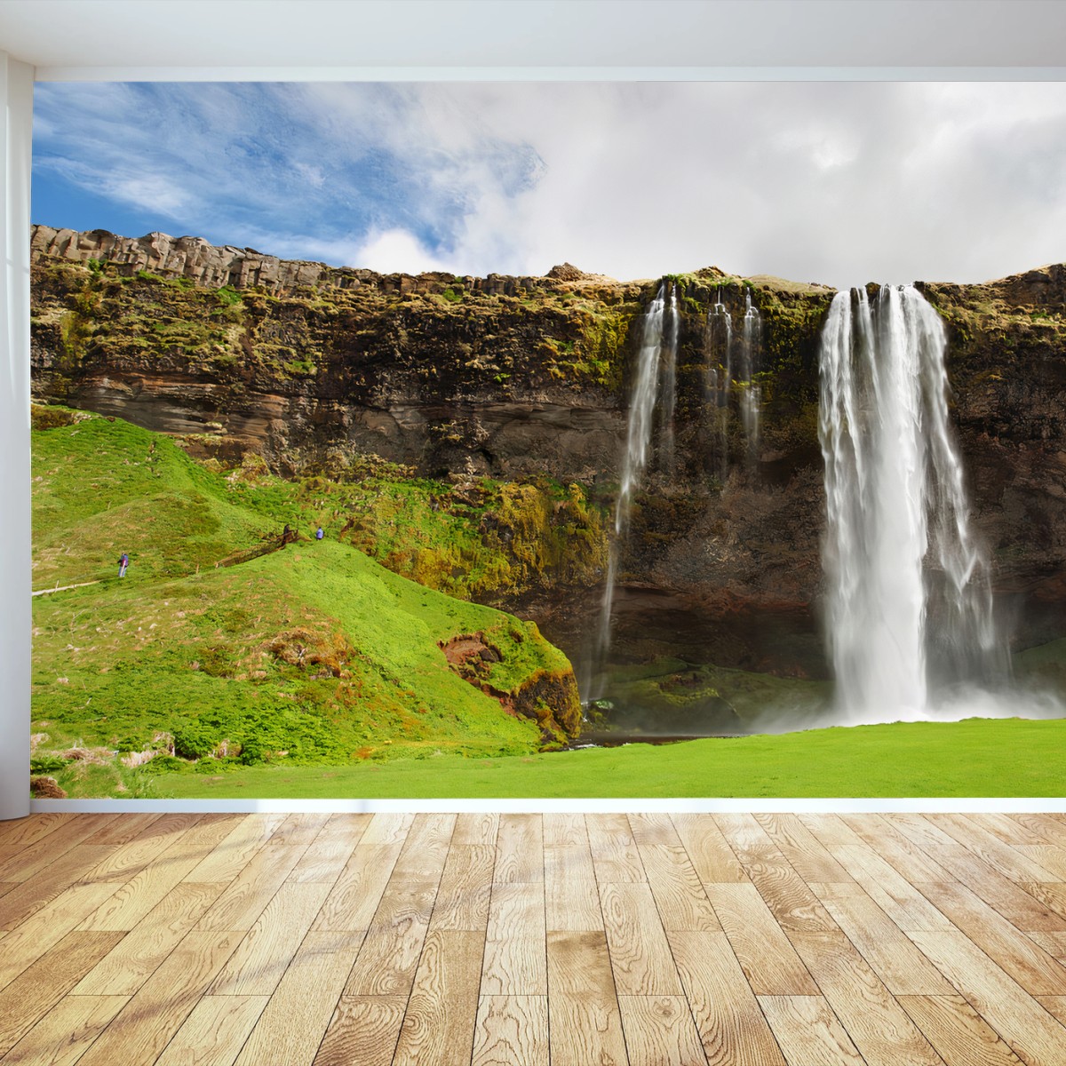 Fotomural CASCADA NATURALEZA VERDE PAISAJE VIAJE PARA SALA – Pixers®