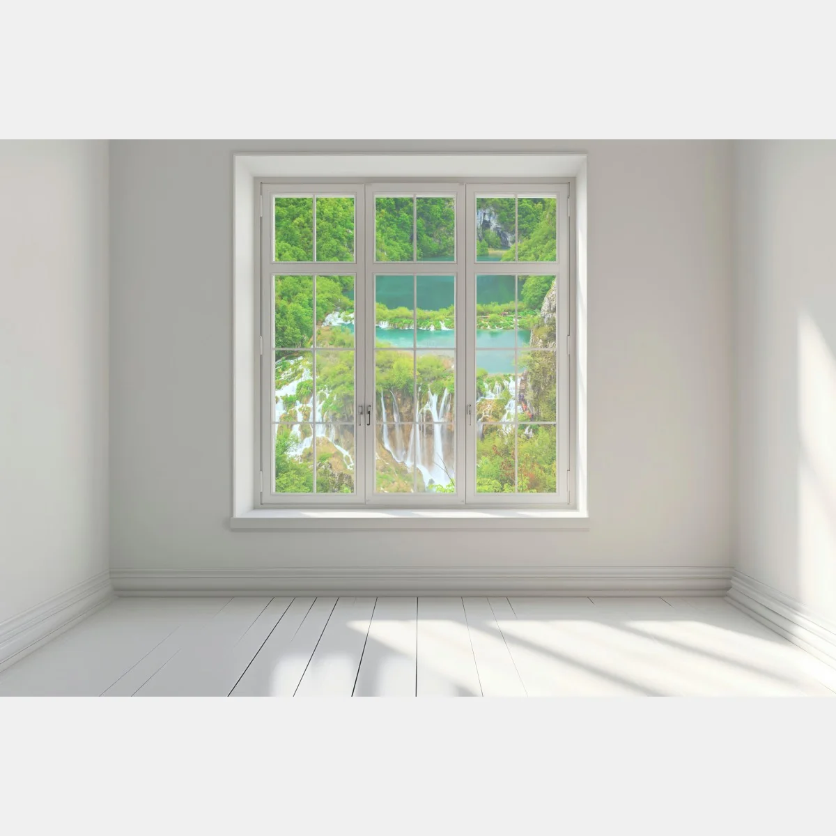 Pegatina para ventana lagos esmeralda y cascadas en bosque exuberante – Pixers® Pegatina para ventana lagos esmeralda y cascadas en bosque exuberante – Pixers®