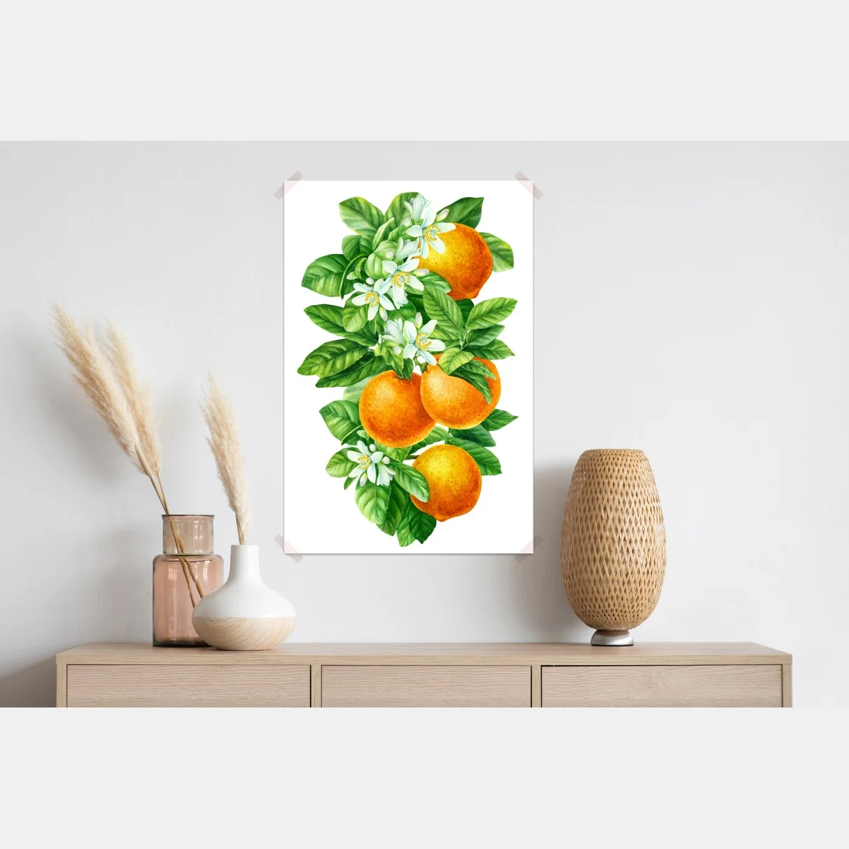Póster ramas de naranjo con flores en acuarela – Pixers® Póster ramas de naranjo con flores en acuarela – Pixers®