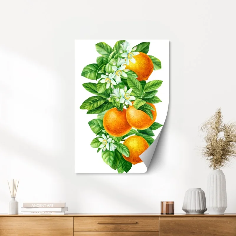 Póster ramas de naranjo con flores en acuarela – Pixers® Póster ramas de naranjo con flores en acuarela – Pixers®