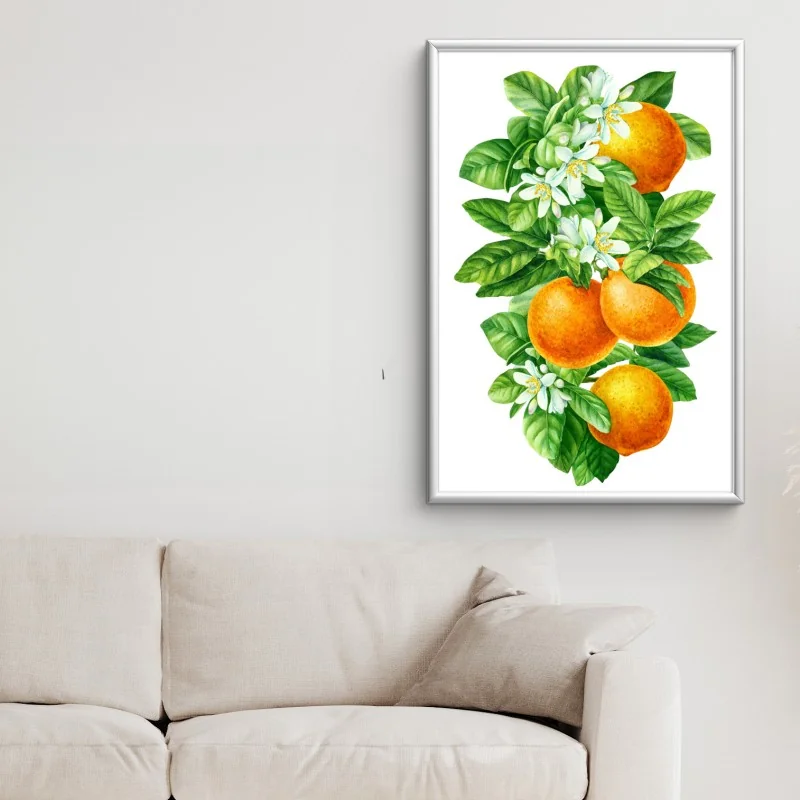 Póster ramas de naranjo con flores en acuarela – Pixers® Póster ramas de naranjo con flores en acuarela – Pixers®