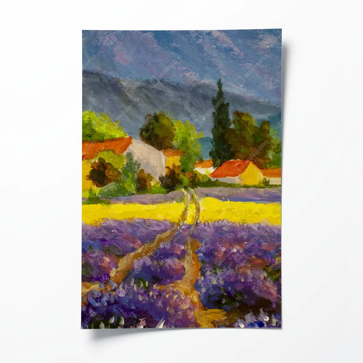 Póster atardecer en la campiña de lavanda – Pixers® Póster atardecer en la campiña de lavanda – Pixers®