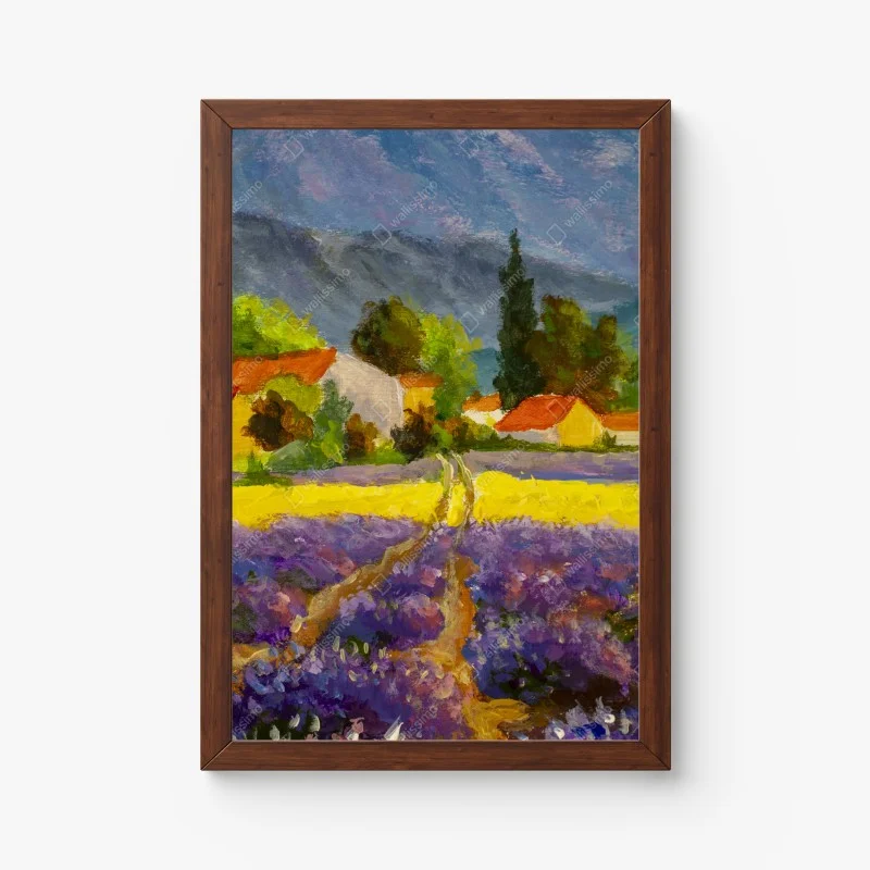 Póster atardecer en la campiña de lavanda – Pixers® Póster atardecer en la campiña de lavanda – Pixers®