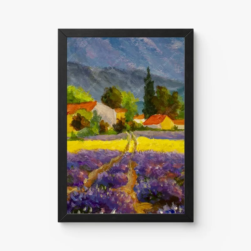 Póster atardecer en la campiña de lavanda – Pixers® Póster atardecer en la campiña de lavanda – Pixers®