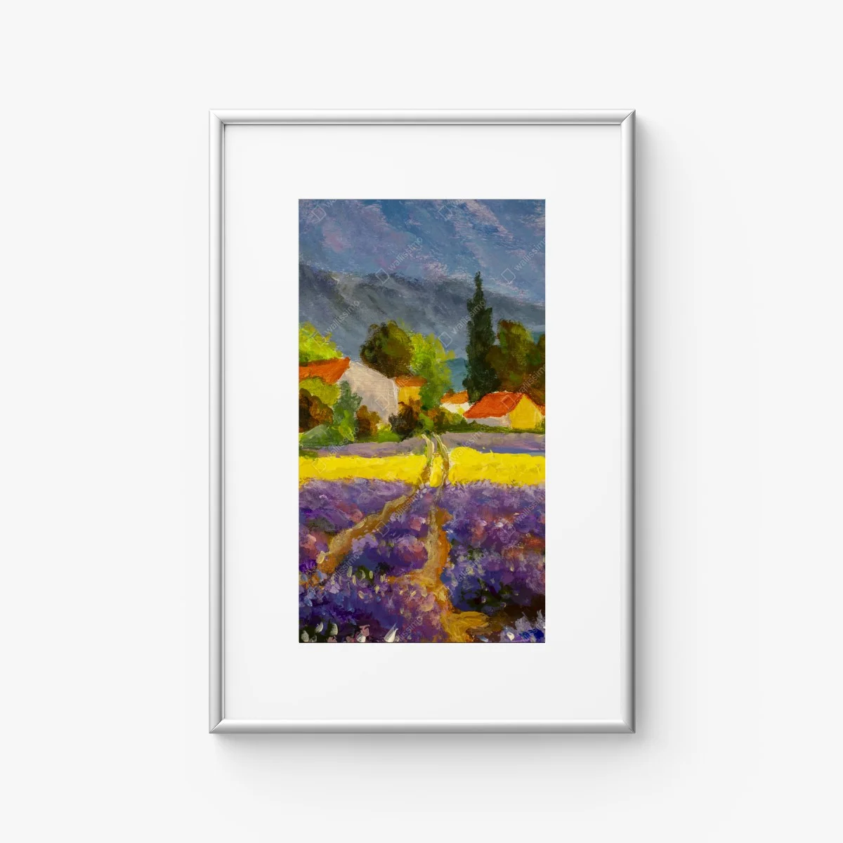 Póster atardecer en la campiña de lavanda – Pixers® Póster atardecer en la campiña de lavanda – Pixers®