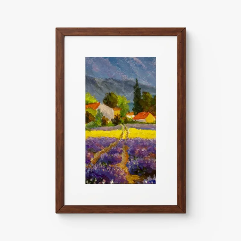 Póster atardecer en la campiña de lavanda – Pixers® Póster atardecer en la campiña de lavanda – Pixers®