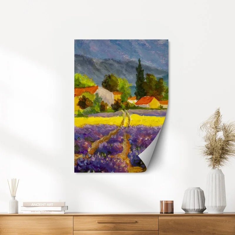 Póster atardecer en la campiña de lavanda – Pixers® Póster atardecer en la campiña de lavanda – Pixers®