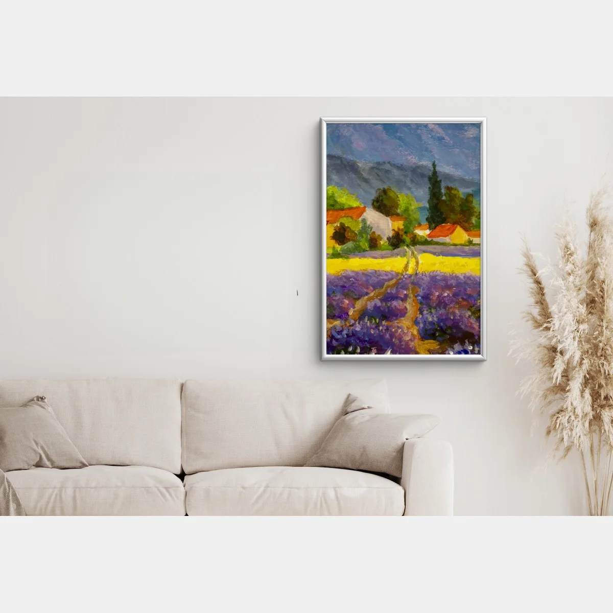 Póster atardecer en la campiña de lavanda – Pixers® Póster atardecer en la campiña de lavanda – Pixers®