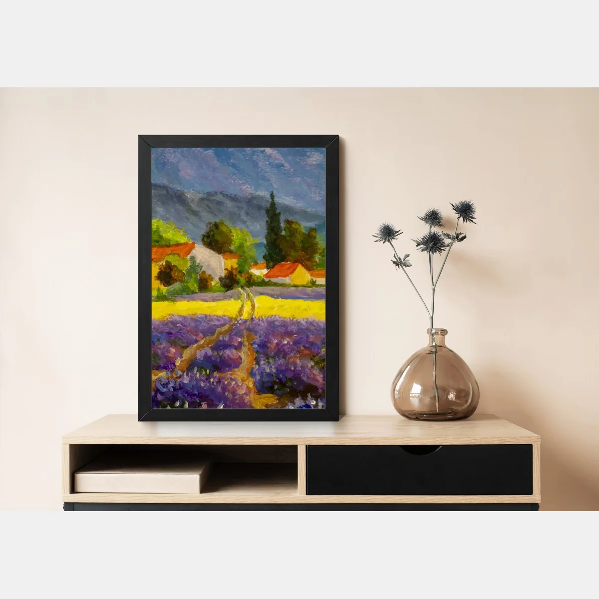Póster atardecer en la campiña de lavanda – Pixers® Póster atardecer en la campiña de lavanda – Pixers®