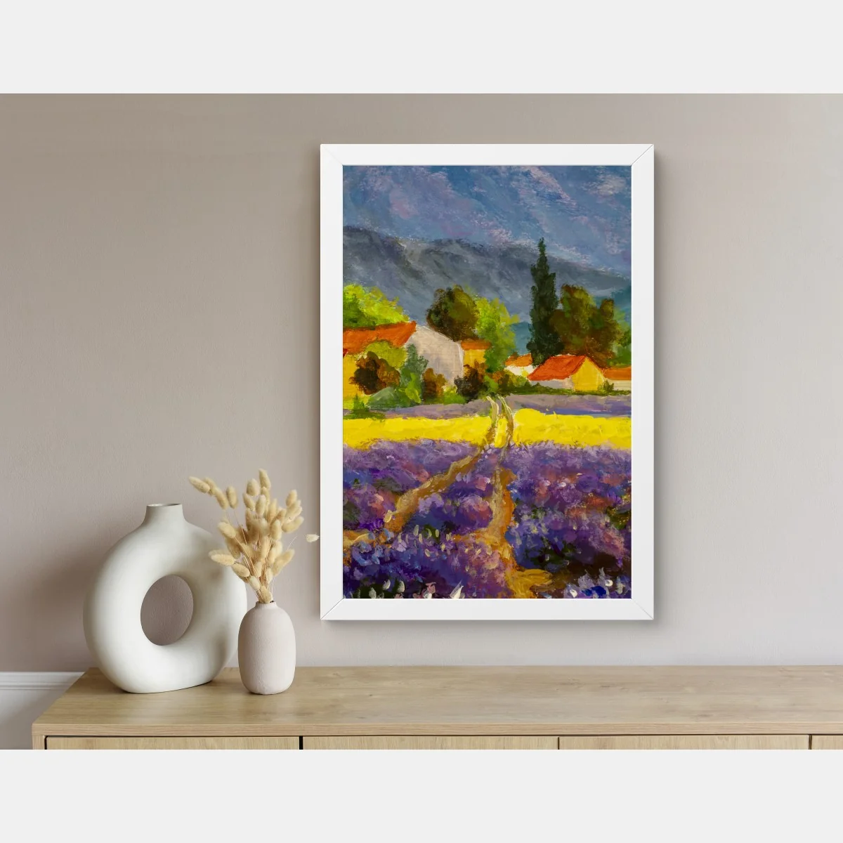 Póster atardecer en la campiña de lavanda – Pixers® Póster atardecer en la campiña de lavanda – Pixers®