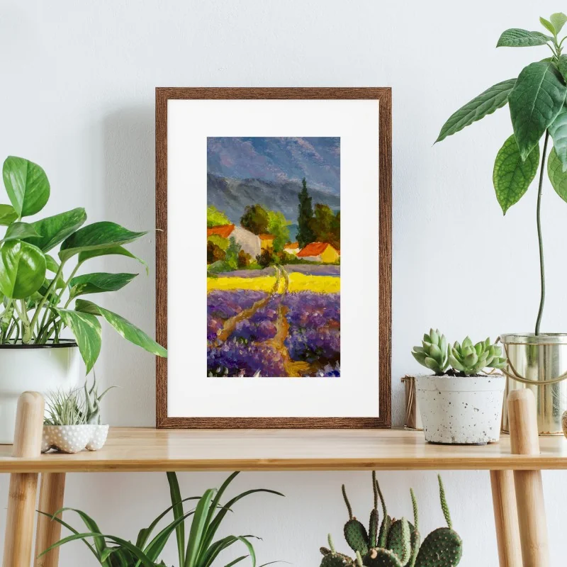 Póster atardecer en la campiña de lavanda – Pixers® Póster atardecer en la campiña de lavanda – Pixers®