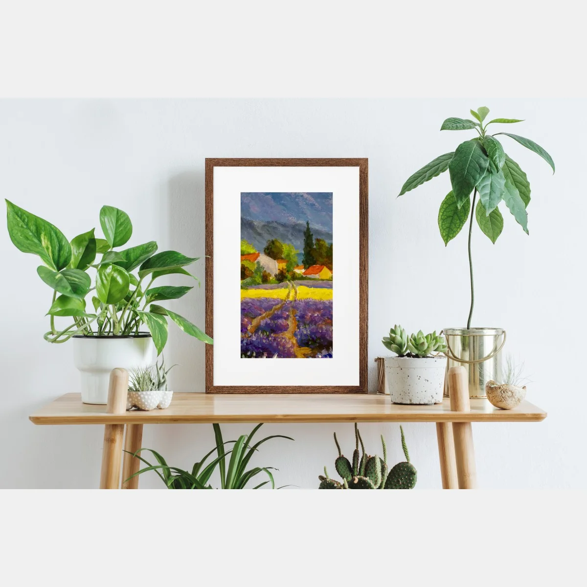 Póster atardecer en la campiña de lavanda – Pixers® Póster atardecer en la campiña de lavanda – Pixers®