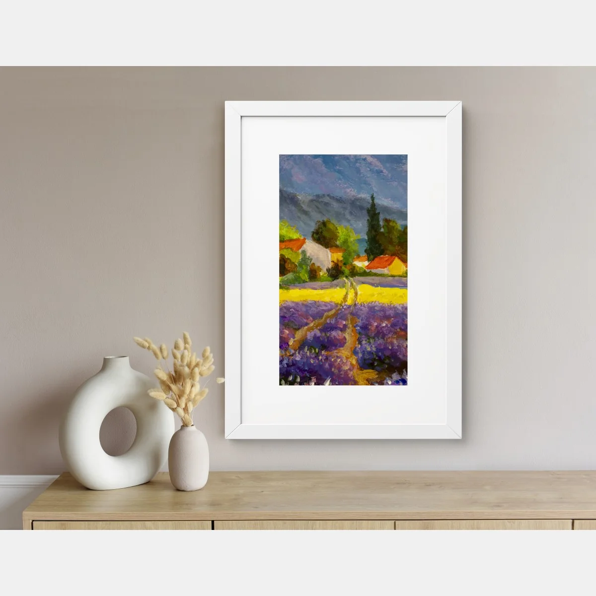 Póster atardecer en la campiña de lavanda – Pixers® Póster atardecer en la campiña de lavanda – Pixers®