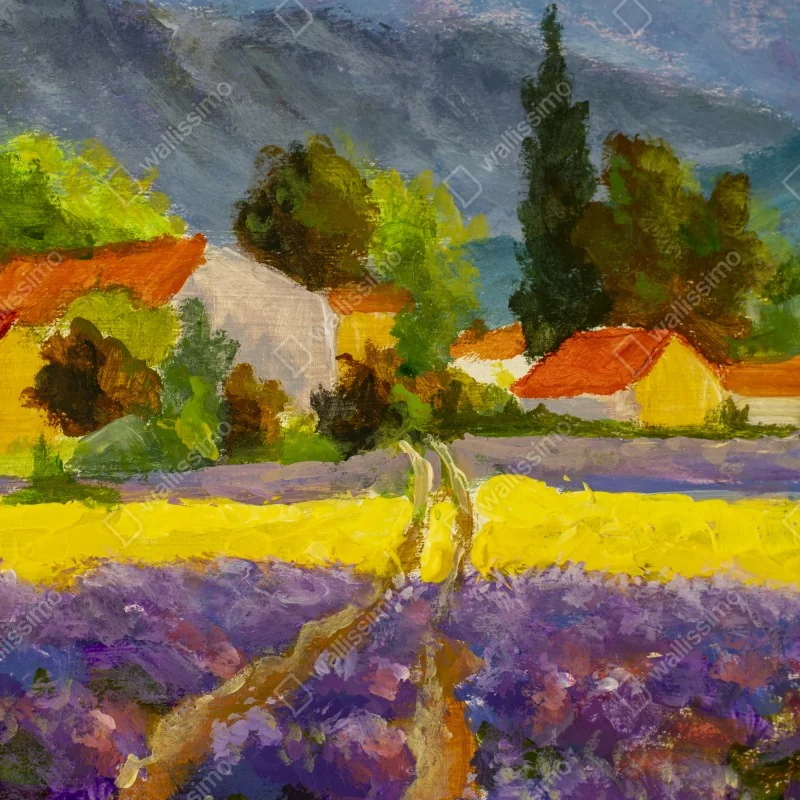 Póster atardecer en la campiña de lavanda – Pixers® Póster atardecer en la campiña de lavanda – Pixers®